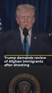 US President Donald Trump has called for a review of all Afghans who entered the US under the Biden administration, after two National Guard members were shot and critically wounded in Washington DC. US immigration authorities have also halted all Afghan-related applications. | Al Jazeera English