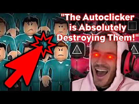 PewDiePie Has Fun Using an Auto Clicker in Roblox Squid Game