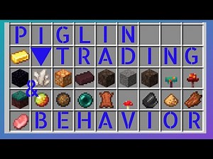Minecraft 1.16 Piglin Trading & Behavior. Learning some new things...