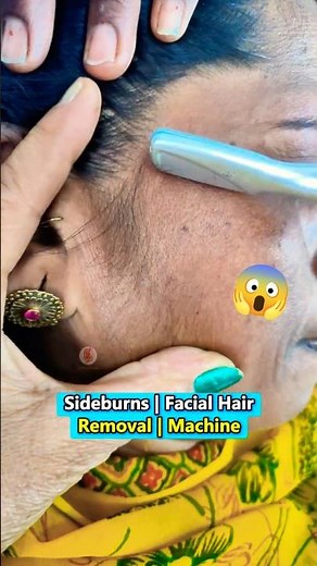 Sideburns Hair Removal with Trimmer💇‍♀️| Quick & Easy Grooming for Girls #forwomens #sideburns