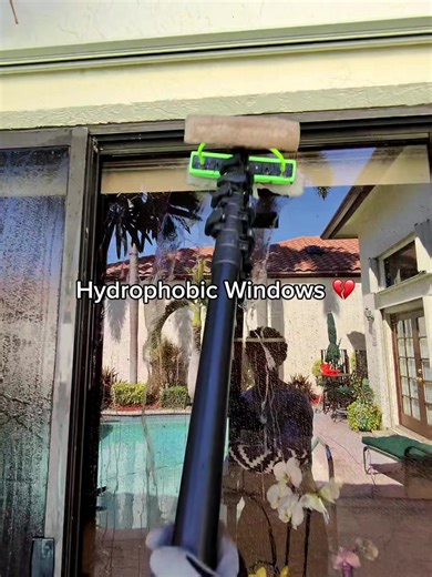 Hydrophobic windows be like: “Oh you brought water? Cute.” 😭💦 Out here trying to clean glass and it’s fighting back like it pays rent. Every drop running away from the squeegee like it owes me money. Window cleaners know… this isn’t cleaning, it’s a full-blown cardio session. #WindowCleaning #Satisfying #PressureWashing #SmallBusinessLife #CleanerProblems