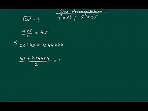 Das Heronverfahren - Quadratwurzel schriftlich berechnen