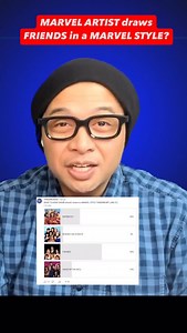 MARVEL ARTIST draws the show #friends in a Marvel Comics Style!!! | The Box Office Artist