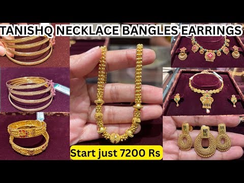 ✨ Tanishq Gold Jewellery Collection | Necklace, Bangles, Pendant Set & Drop Earrings | Nehavlog