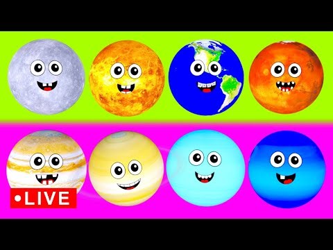 Funny Planets for Baby 🪐 🔴 | Planets Mercury Venus Earth Mars Jupiter Saturn Uranus Neptune