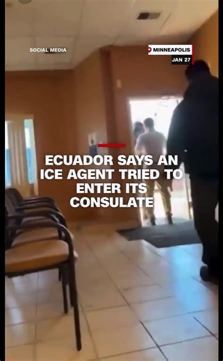 This grave violation of international law, specifically the 1961/1963 Vienna Conventions. Ecuador says ICE agent attempted to enter its Minneapolis consulate. DHS states they did nothing wrong!