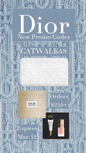 New Dior Promo Codes for March! #diorbeauty #promocode #luxurybeauty #makeup