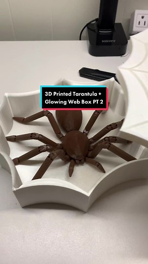 3D Printed Tarantula Glowing Web Box PT 2