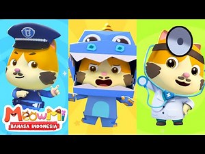 Apa Pekerjaan Ayah Kucing? | Kartun Anak Kucing Lucu | Animasi | MeowMi Family Show Bahasa Indonesia