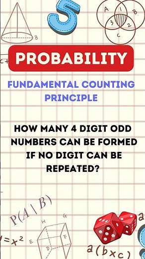 Probability Fundamental Counting Principle #math #probability #algebra2