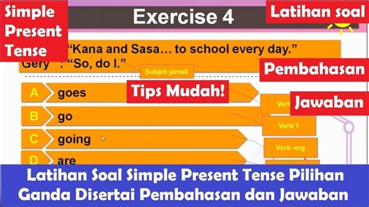 Soal & Kunci Jawaban Bahasa Inggris Kelas 8 SMP/MTs Materi 'Simple Present Tense' - Tribunnewsmaker.com