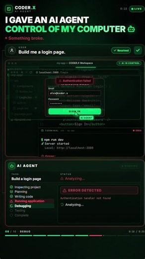 🤖 What if you could give AI control of your computer? #coding#ai #genai #programming
