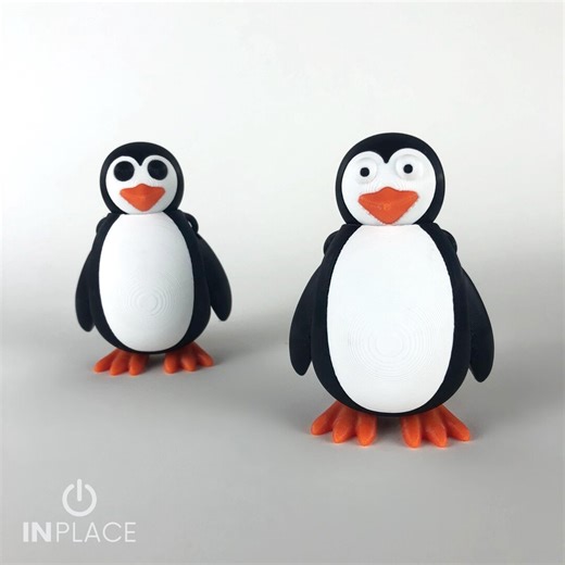 Cute Penguin Articulated / 3D Print Instant Download/3d Printed Toy/3d Printed Penguin/articulated Penguin - Etsy