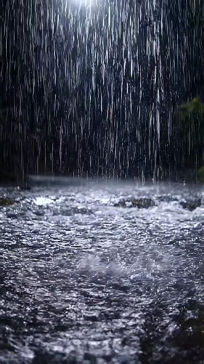 Extreme Rain White Noise 🌧️ Forest River ASMR for Sleep