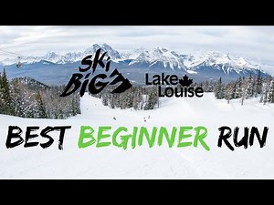Lake Louise Ski Resort: BEST Run for Beginners 4K
