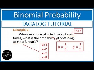 STATISTICS: Binomial Probability - TAGALOG TUTORIAL