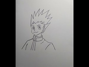 How to Draw Gon from Hunter x Hunter Step by Step Drawing Guide