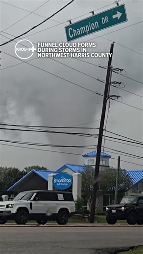 Check out video of the funnel cloud that was spotted in the Klein area. Some areas in northwest Harris County reported having tornado damage. | KHOU 11 News