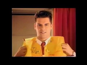 Canada 3000 in-flight instructional video in the 1990s