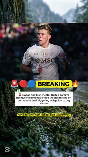 🚨💣“HØJLUND LEAVES MAN UNITED PERMANENTLY! 😱 Napoli COMPLETE €50M Deal🇩🇰🔵” #football #shorts #soccer