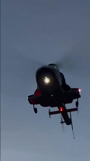 Airwolf evening final approach FLISHRC 500 size RC helicopter