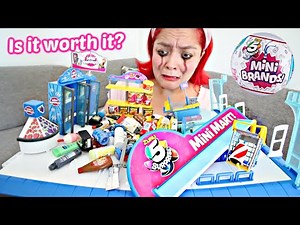 TRYING to put MINI BRANDS in MINI MART