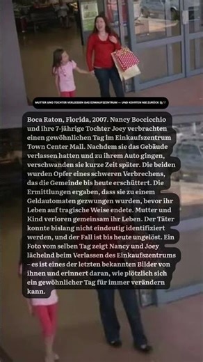 MUTTER UND TOCHTER VERLIESSEN DAS EINKAUFSZENTRUM — UND KEHRTEN NIE ZURÜCK 🛍️🖤
