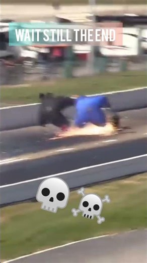 Craziest dragrace crash ever.#dragrace #crash #motogp crash #racing #cars #shorts #dragster #speed.