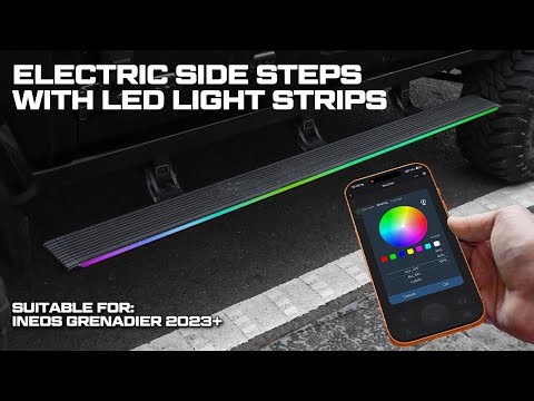 Grenadier LED Side Steps Go FULL RGB – APP Color Magic! 🔥#ineos #ineosgrenadiers #grenadier