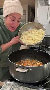 Overloaded baked potato 🥔 soup 🍲 ￼