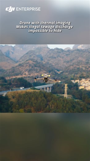 When pollution hides, heat reveals it 🌊 The DJI Matrice 4T utilizes thermal imaging to identify temperature anomalies invisible to the human eye, enabling inspectors to quickly and accurately detect illegal sewage discharge. Smart drones. Cleaner water. #djienterprise #djimatrice4t #thermalimaging #environmentalprotection #droneforgood | DJI Enterprise