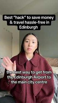 Best transportation to get from Edinburgh airport to city centre #edinburgh