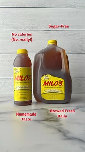 Zero Calories with all of the delicious homemade taste of a refreshing iced tea. 💛 #MilosTea | Drink Milo's