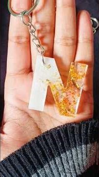 "N Letter Resin Keychain ✨ Custom Name Keychain | Perfect Gift for Loved Ones 💝