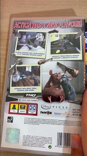 🐭 Ratatouille Joins the PSP Collection! 🎮✨#pixar #playstation #retrogaming #psp #collection