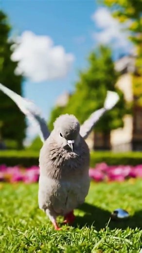 cute pigeon trying to fly. #pigeon #animation #shorts