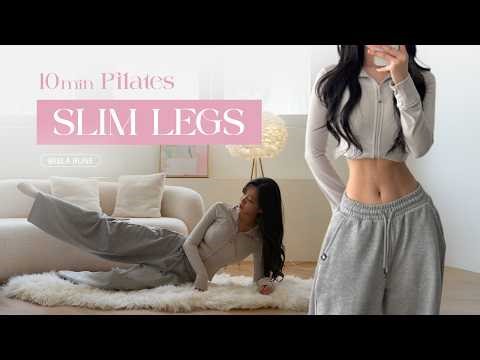 Get Slim Legs & Lean Thighs in 10 MIN | Slim Legs Secret Pilates (No Cap)