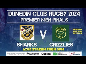 Dunedin Rugby Finals 2024 - Premier Men - Dunedin V Green Island