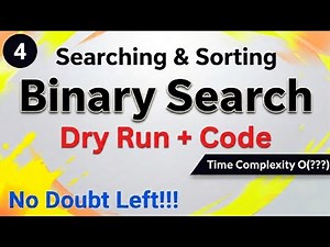 Binary Search Algorithm Explained | Dry Run, Code & Prerequisites 🔍💻