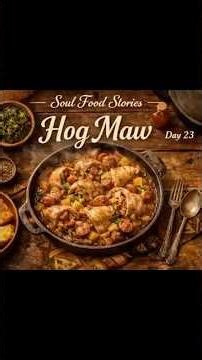 Soul Food Stories | Day 26 Hog Maw.