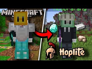Minecraft BEDROCK Player Tries Hoplite Battle Royale
