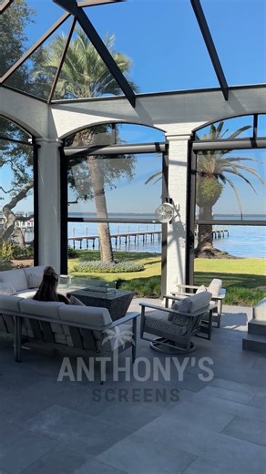 Motorized Screens #destinfl | Anthony's Screens | Pool Enclosures & Screen Porches #screenrepair