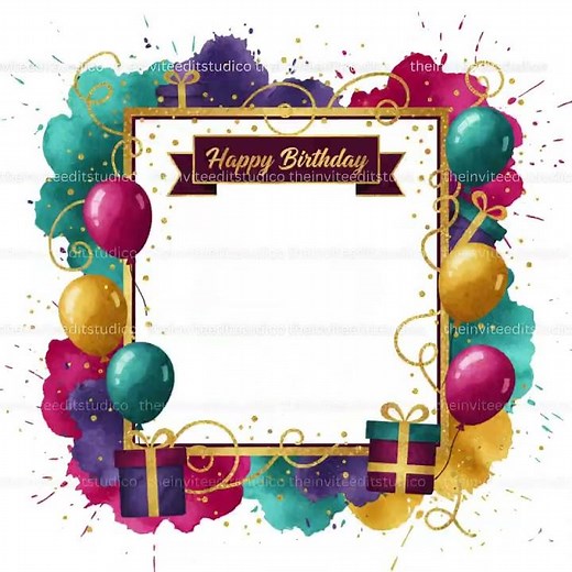 birthday frame clipart