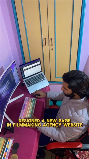 Mursaleen Nisar | Web Developer on Instagram: "Designed a new page in filmmaking agency website 😻"