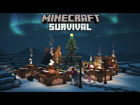 Building a Christmas Village! - Minecraft 1.16 Survival #40