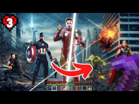 I Recreated the Avengers in Minecraft Hardcore!