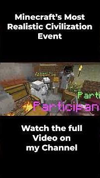 Looney Tunes | Minecraft's Most Realistic Civilization Event #shorts #minecraft #multiplayer