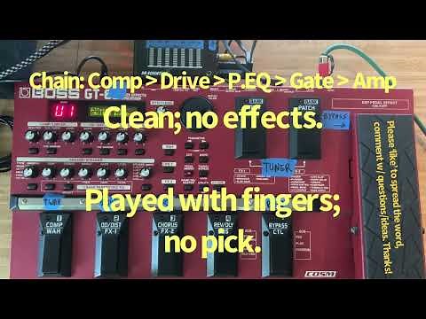 ‘Djent’ Bass sound with the Boss GT-6B Bass Effects Processor (basic tutorial)