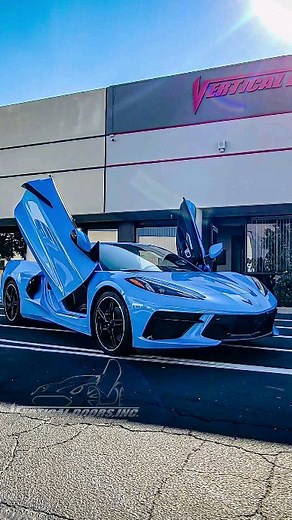 Vertical Lambo Door Kit installed on a Chevrolet Corvette C8, installed and manufactured by Vertical Doors, Inc. Lambo Door Kit is the ultimate upgrade for your Chevrolet Corvette C8. Chevrolet Corvette C8 2020-2023 Lambo Door Conversion Kit by Vertical Doors Inc. Part Number: VDCCHEVYCORC820 With over 20 years of experience Vertical Doors, Inc. is the only manufacturer of Vertical Lambo Doors and ZLR Door Conversion in the USA. Our Kits are also known as Lambo Doors, Vertical Door, Scissor Door