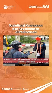 Kereta Api Kita on Instagram: "#Railfriends, Pintu perlintasan kereta api berfungsi untuk mengamankan perjalanan kereta api. Hal tersebut tertuang dalam Peraturan Pemerintah No 72 tahun 2009 tentang Lalu Lintas dan Angkutan Kereta pasal 110 ayat 4. Selalu waspada dan berhati-hati saat melintas di pelintasan sebidang, ya #Railfriends ! #keselamatandiperlintasan #keretaapikita"